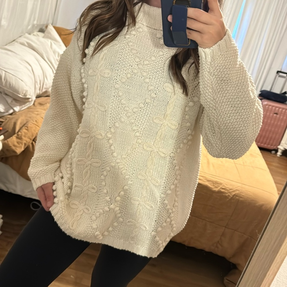 Vintage chaus sport cotton/ramie blend knitted sweater